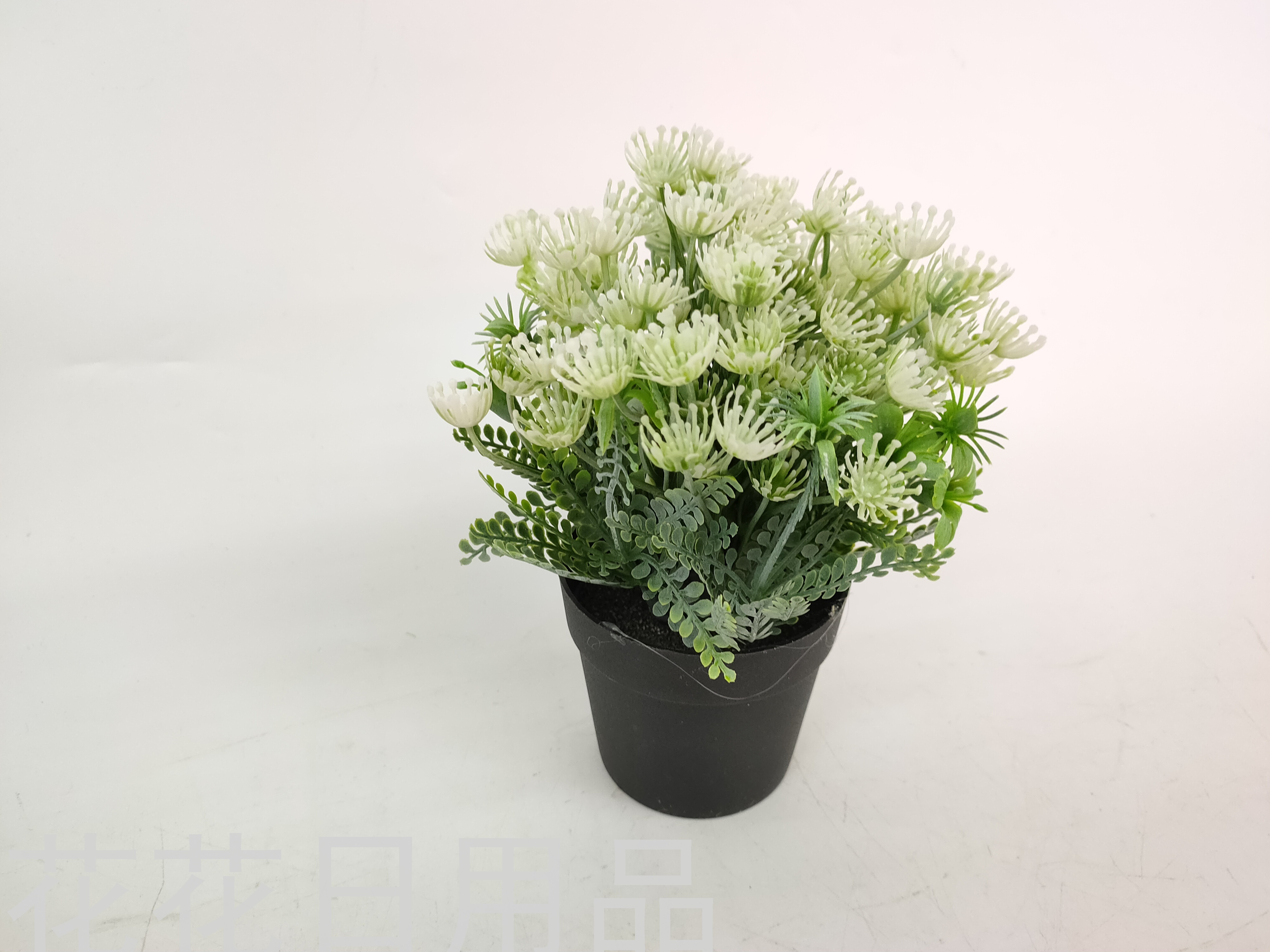 New Artificial Flower Black Plastic Basin Dandelion Bonsai Decoration Living Room Dining Room and Other Ornaments