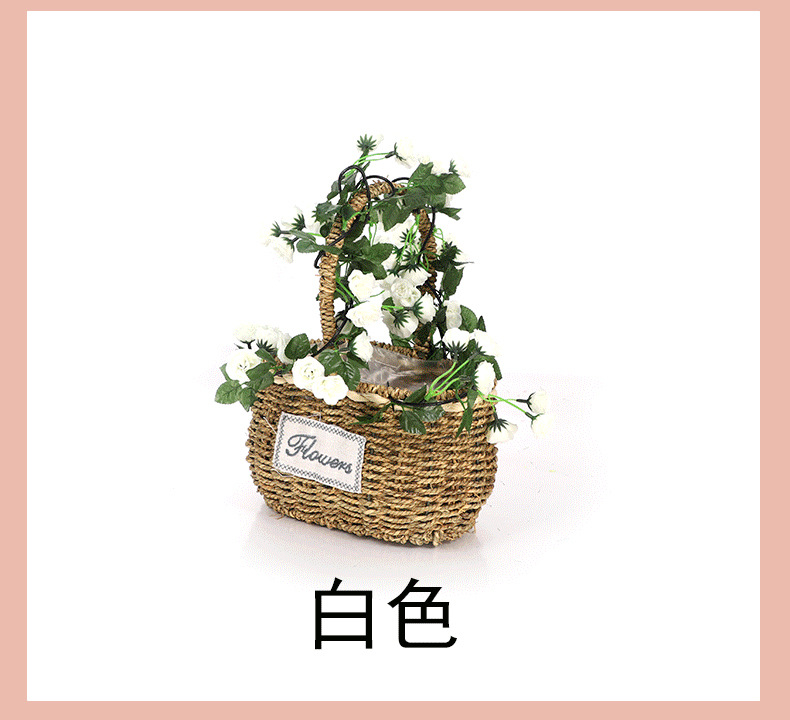 Artificial Flower Rattan 10 Roses Bouquet Decoration Long Hanging Flower Winding Air Conditioner Pipe Hiding Fake Flower Vine Wholesale