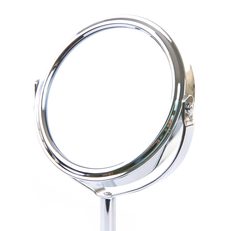 HD Double-Sided Desktop Makeup Mirror Metal Magnifying Desktop Small Mirror Large Office Rotating Mirror Dressing Mirror