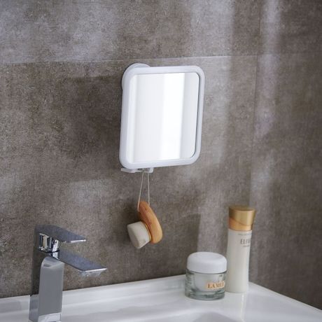 Bathroom Makeup Mirror Wall Hanging Portable Small Square Mirror Girl&#039;s Heart Dressing Mirror Punch-Free Factory Direct Sales Customization