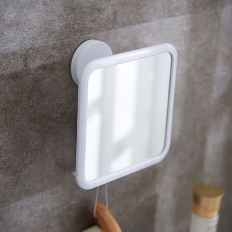 Bathroom Makeup Mirror Wall Hanging Portable Small Square Mirror Girl&#039;s Heart Dressing Mirror Punch-Free Factory Direct Sales Customization