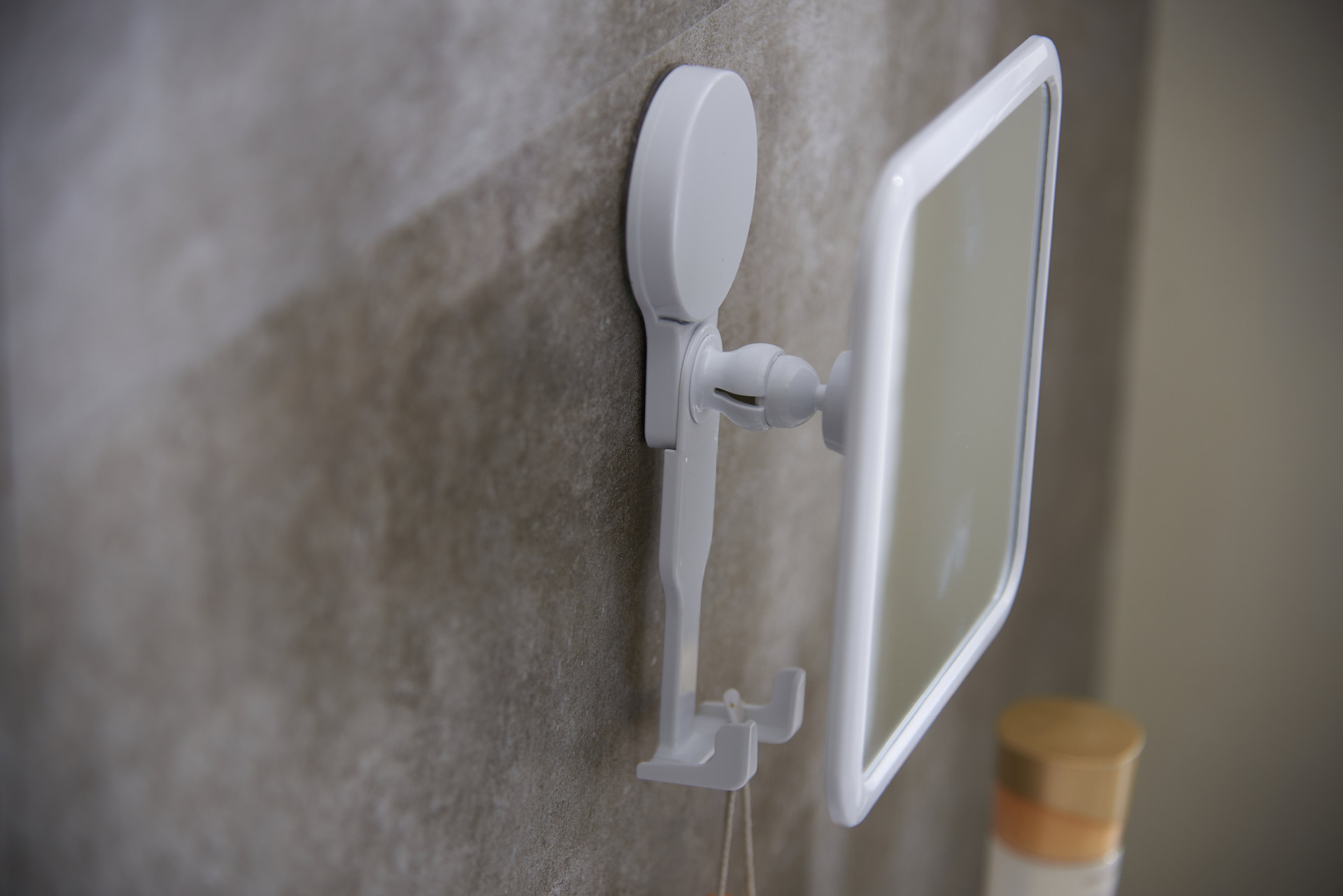 Bathroom Makeup Mirror Wall Hanging Portable Small Square Mirror Girl's Heart Dressing Mirror Punch-Free Factory Direct Sales Customization