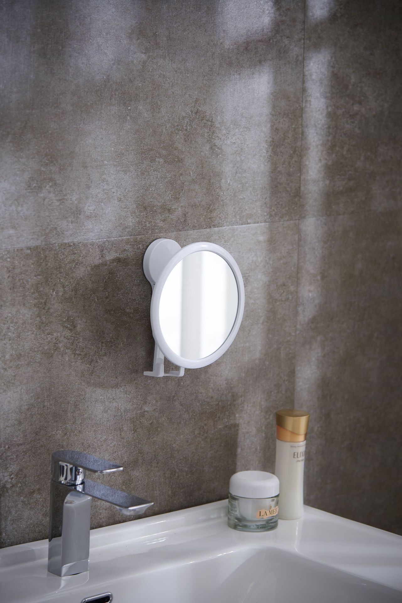 Bathroom Makeup Mirror Wall Hanging Portable Small Square Mirror Girl's Heart Dressing Mirror Punch-Free Factory Direct Sales Customization
