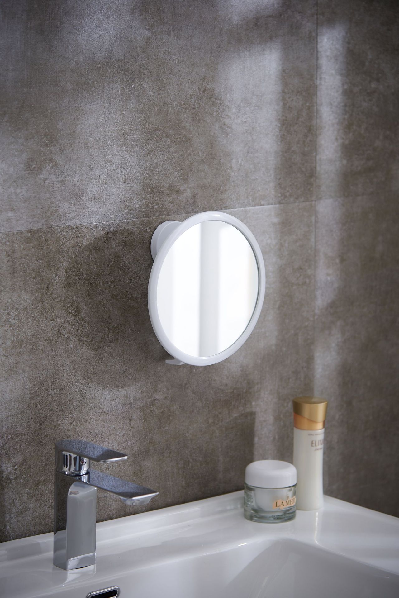Bathroom Makeup Mirror Wall Hanging Portable Small Square Mirror Girl's Heart Dressing Mirror Punch-Free Factory Direct Sales Customization