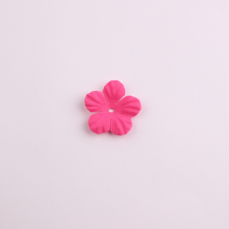 Korean Style New Accessories Accessories Artificial Flower Piece Handmade Five Petal Flower Pieces Headband Hairpin DIY Accessories Material