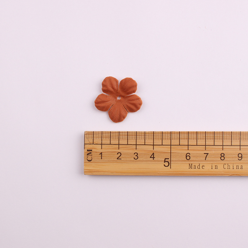 Korean Style New Accessories Accessories Artificial Flower Piece Handmade Five Petal Flower Pieces Headband Hairpin DIY Accessories Material