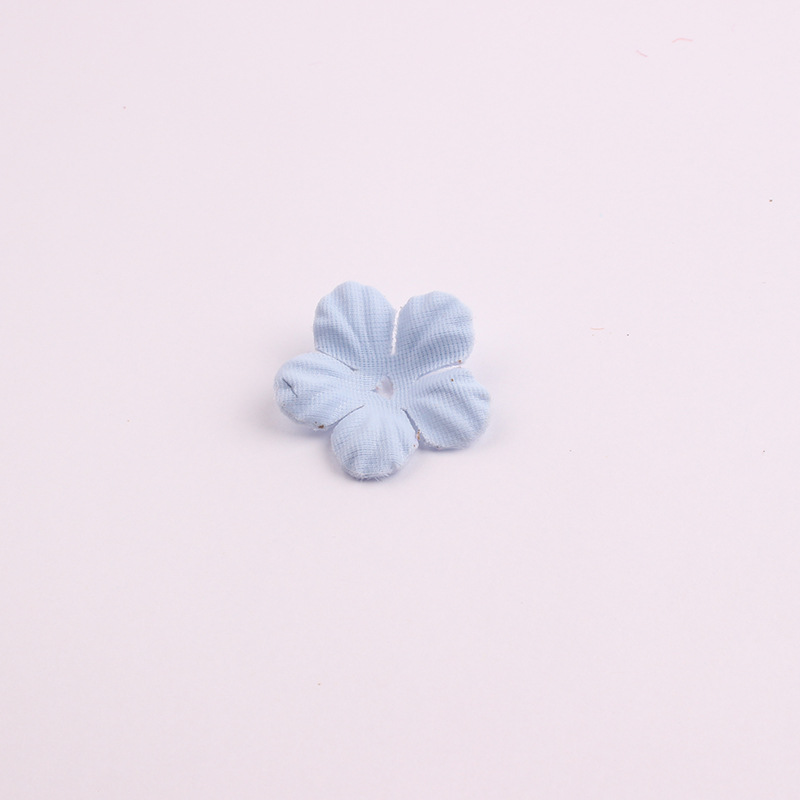 Korean Style New Accessories Accessories Artificial Flower Piece Handmade Five Petal Flower Pieces Headband Hairpin DIY Accessories Material