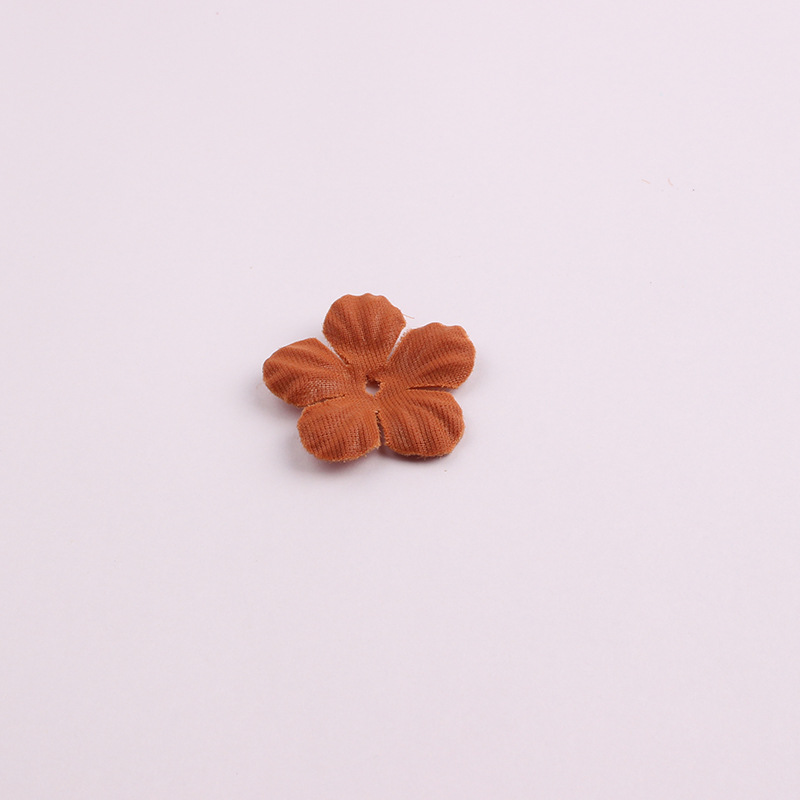 Korean Style New Accessories Accessories Artificial Flower Piece Handmade Five Petal Flower Pieces Headband Hairpin DIY Accessories Material