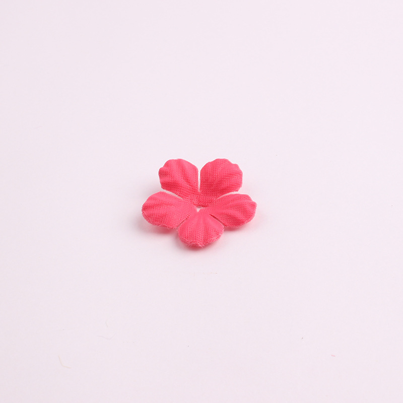 Korean Style New Accessories Accessories Artificial Flower Piece Handmade Five Petal Flower Pieces Headband Hairpin DIY Accessories Material
