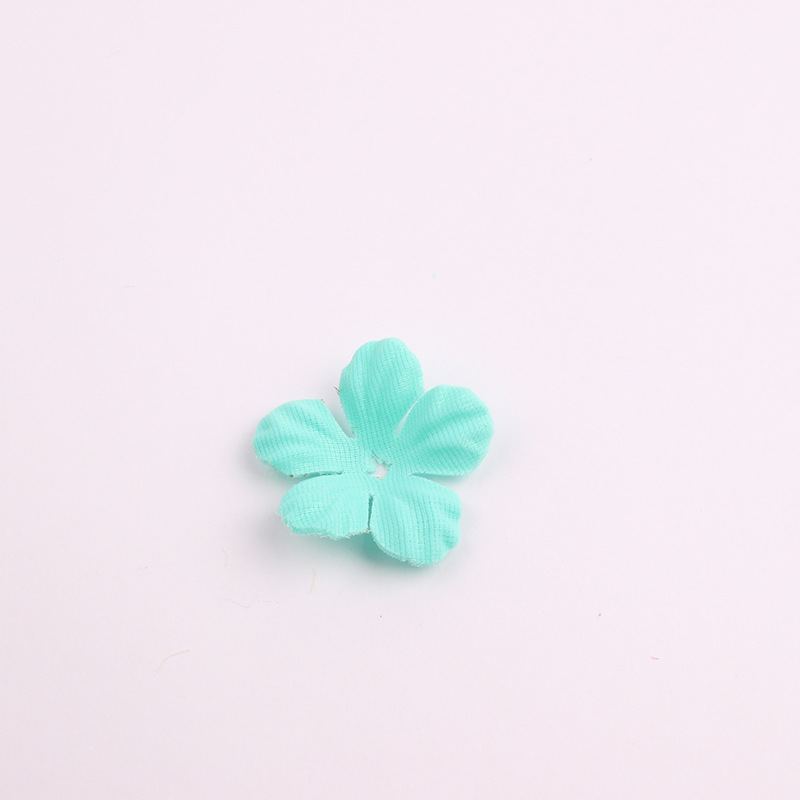 Korean Style New Accessories Accessories Artificial Flower Piece Handmade Five Petal Flower Pieces Headband Hairpin DIY Accessories Material