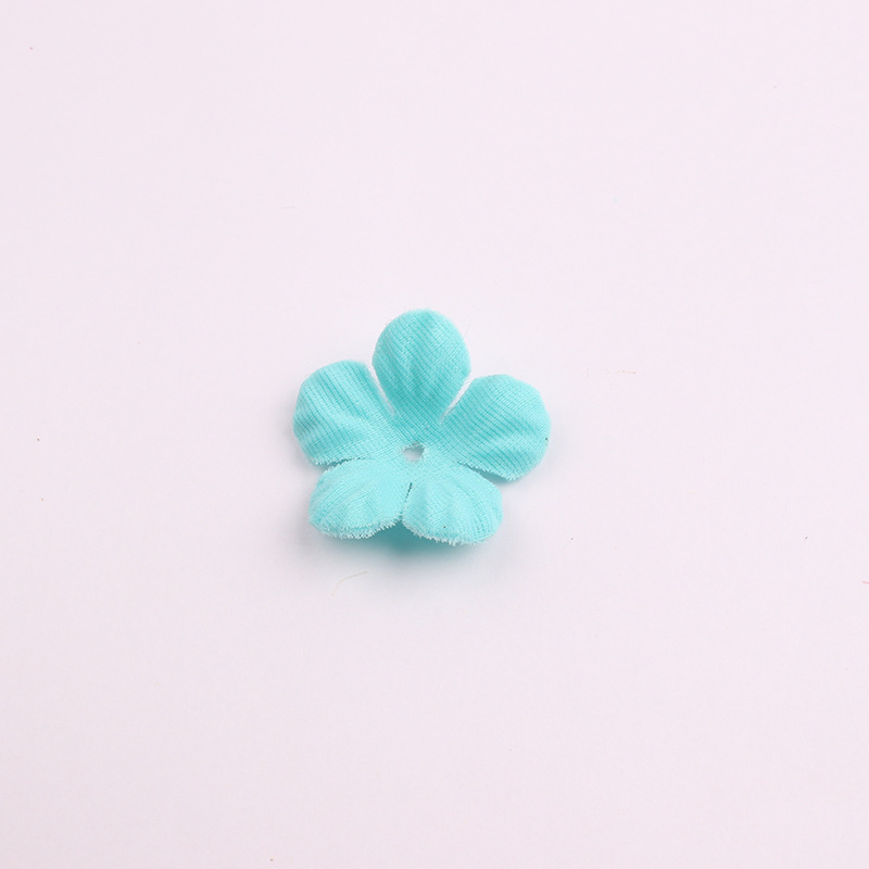 Korean Style New Accessories Accessories Artificial Flower Piece Handmade Five Petal Flower Pieces Headband Hairpin DIY Accessories Material