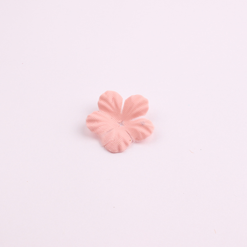 Korean Style New Accessories Accessories Artificial Flower Piece Handmade Five Petal Flower Pieces Headband Hairpin DIY Accessories Material