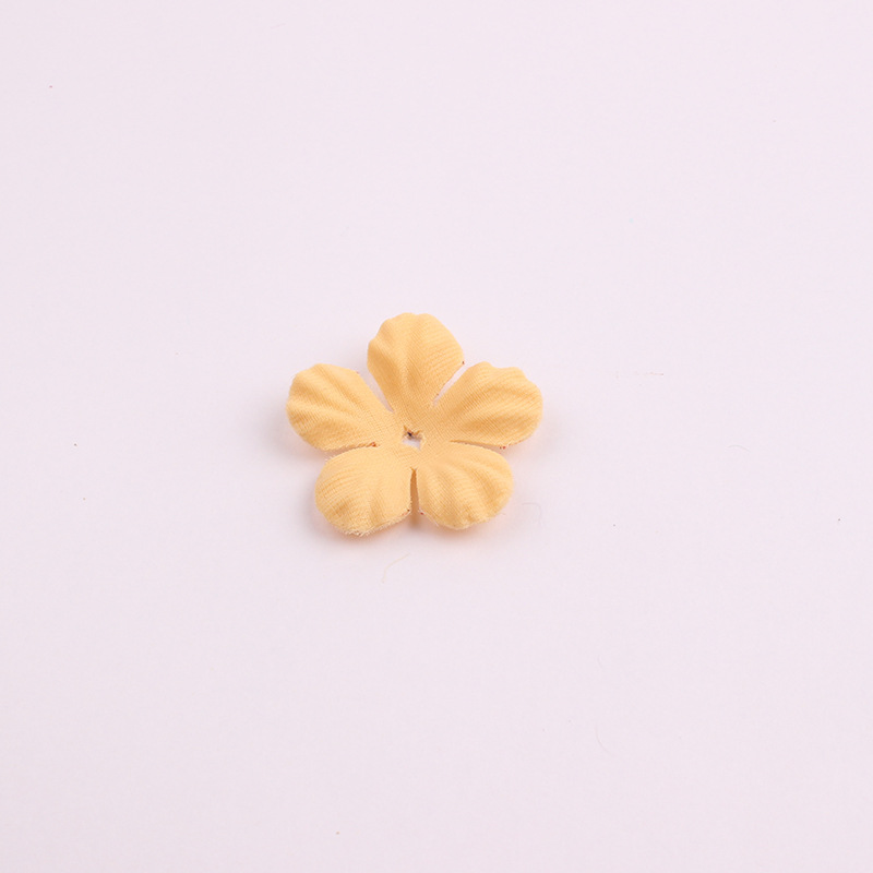 Korean Style New Accessories Accessories Artificial Flower Piece Handmade Five Petal Flower Pieces Headband Hairpin DIY Accessories Material