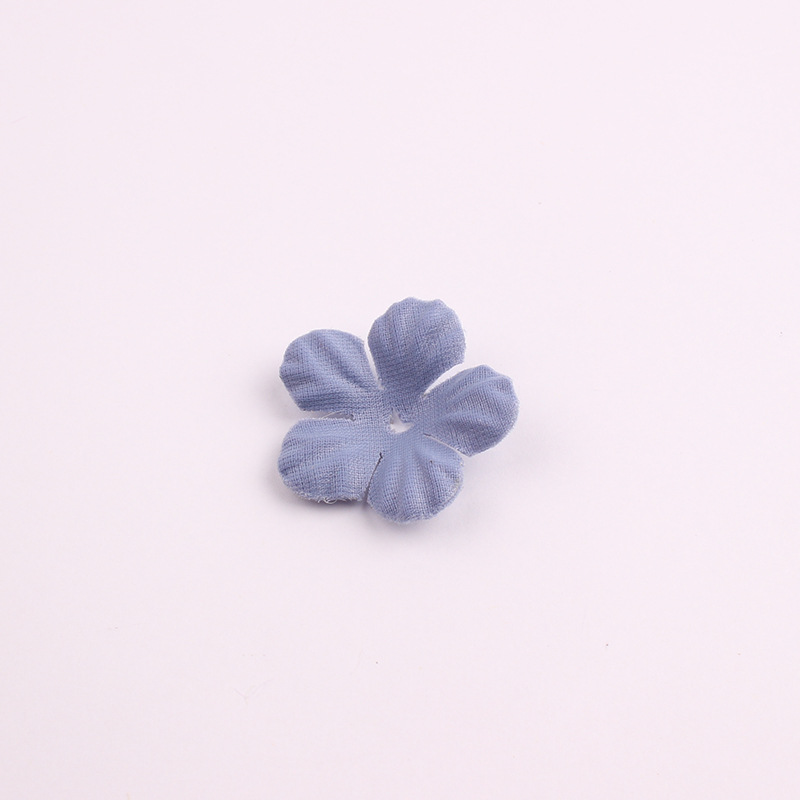 Korean Style New Accessories Accessories Artificial Flower Piece Handmade Five Petal Flower Pieces Headband Hairpin DIY Accessories Material