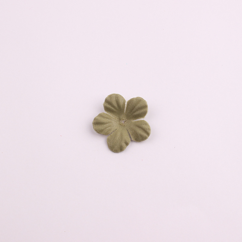 Korean Style New Accessories Accessories Artificial Flower Piece Handmade Five Petal Flower Pieces Headband Hairpin DIY Accessories Material