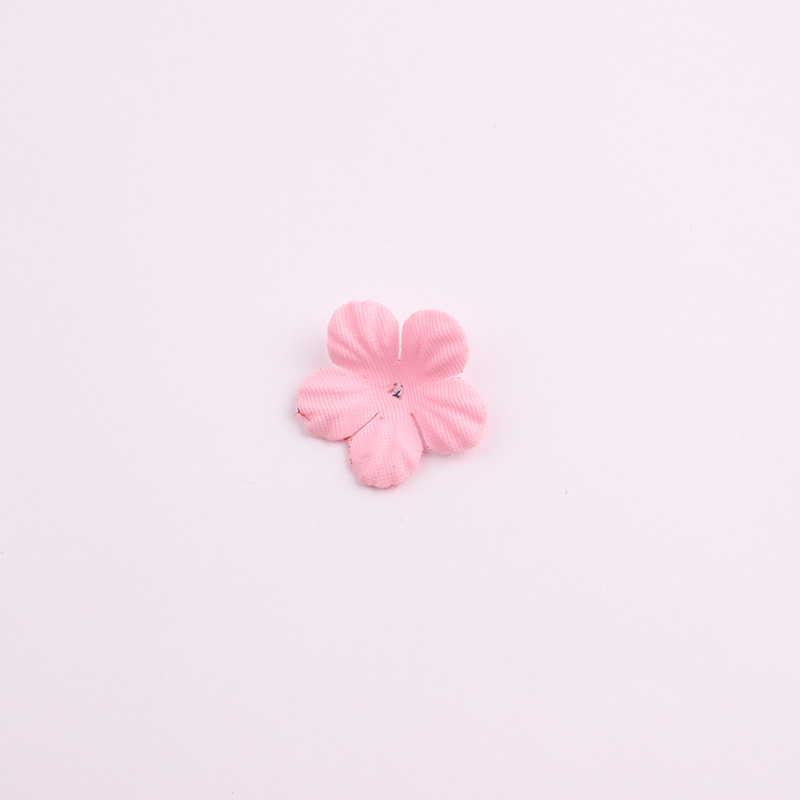 Korean Style New Accessories Accessories Artificial Flower Piece Handmade Five Petal Flower Pieces Headband Hairpin DIY Accessories Material