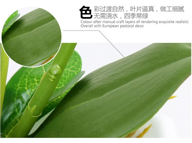 Table flower art adornment butterfly orchid artificial flower TV cabinet potted plant to set up a flower 