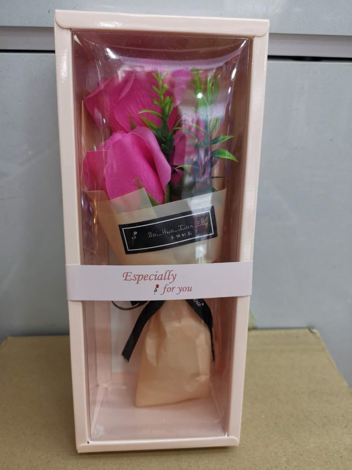 Teacher&#039;s Day Gift Gift Box 3 Soap Roses Artificial Flower Birthday Mother&#039;s Day Valentine&#039;s Day Gift