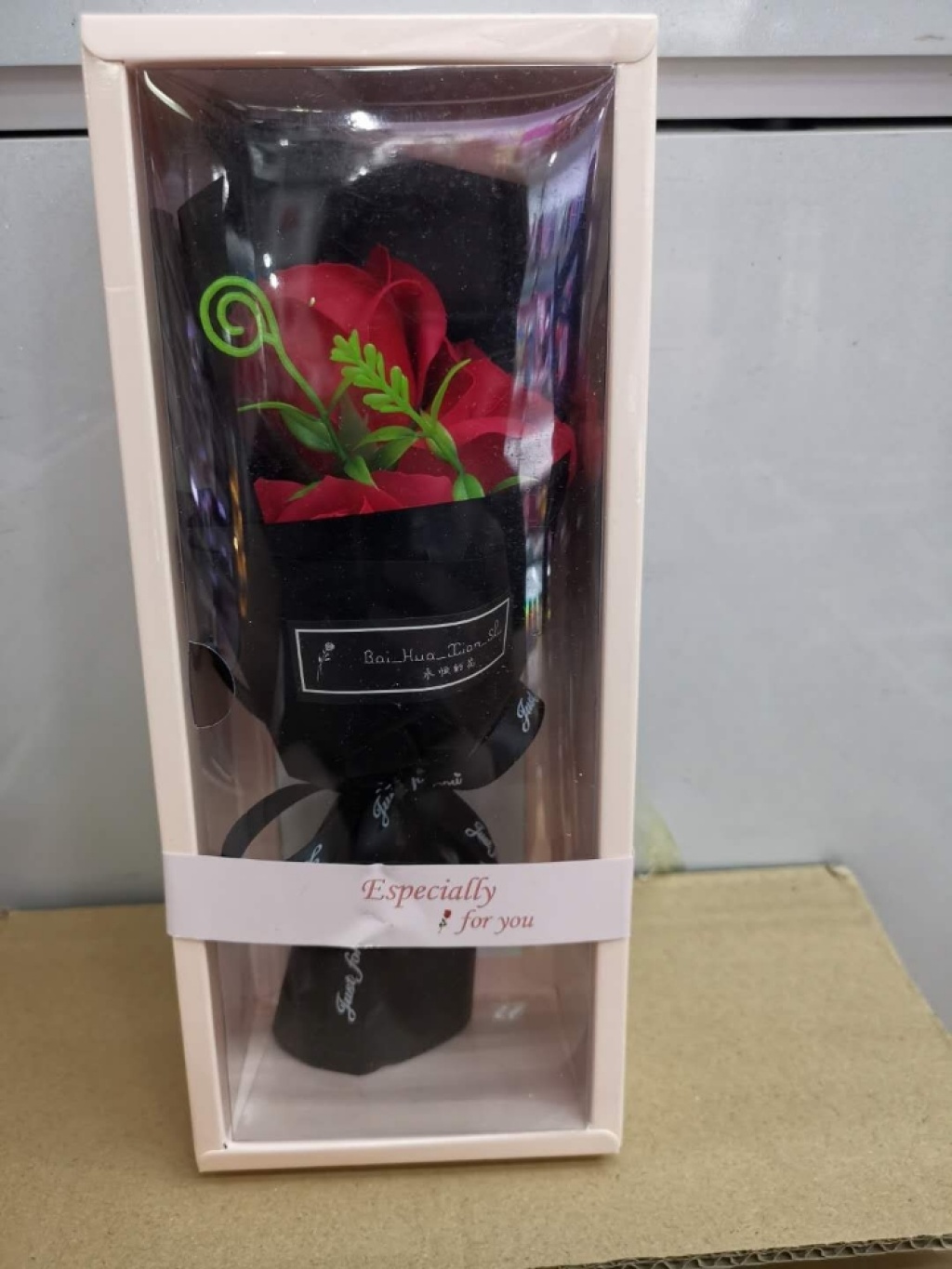 Teacher's Day Gift Gift Box 3 Soap Roses Artificial Flower Birthday Mother's Day Valentine's Day Gift