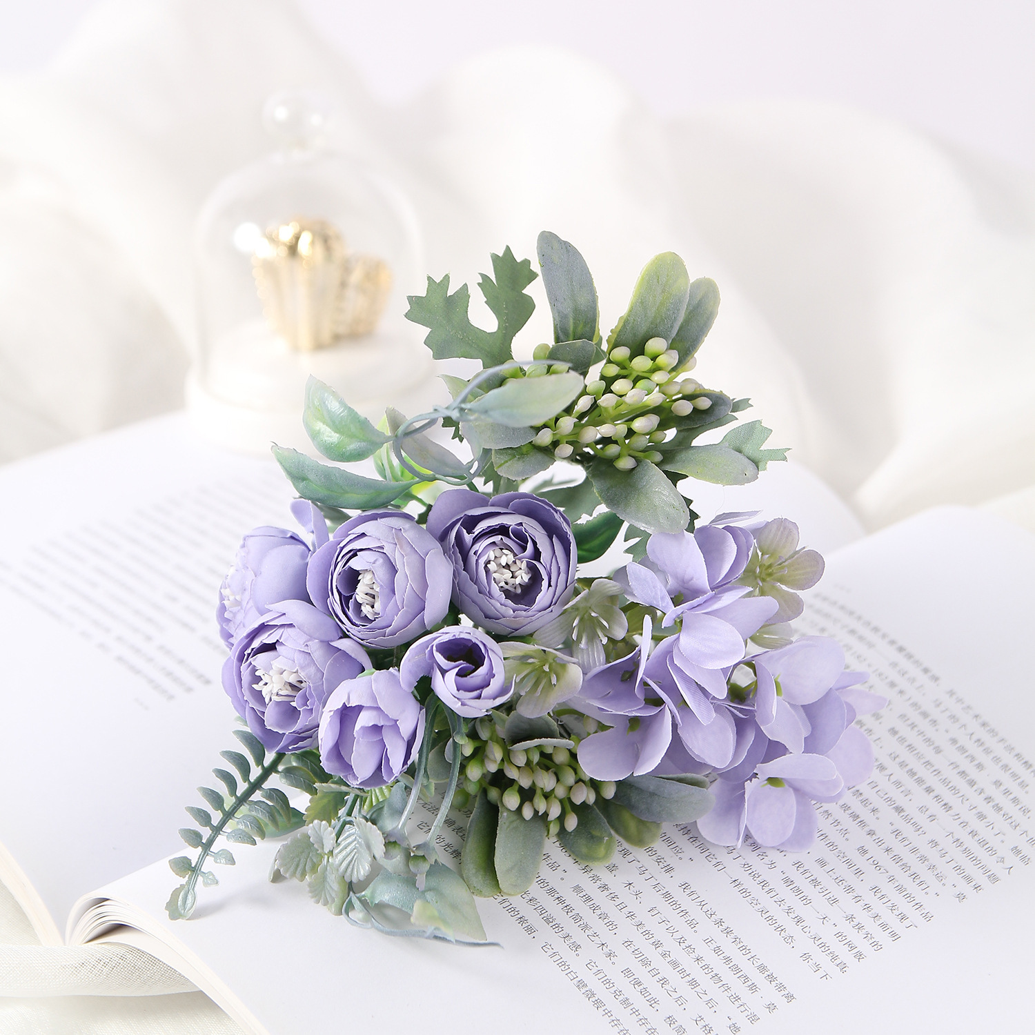 Artificial Rose Nordic Ins Wedding Bouquet Holder Fake Flower Wedding Silk Flower Photography Art Home Decoration Artificial Flower