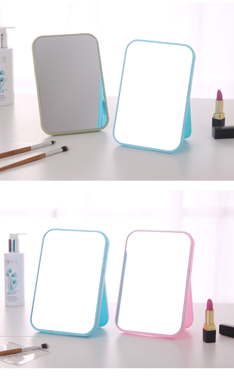 Desktop Makeup Mirror Dressing Mirror Carrying Foldable Desktop Princess Mirror Rectangular Mirror Simple and Stylish Mirror Desktop Makeup Mirror Dressing Mirror Carrying Foldable Desktop Princess Mirror Rectangular Mirror Simple and Stylish Mirror