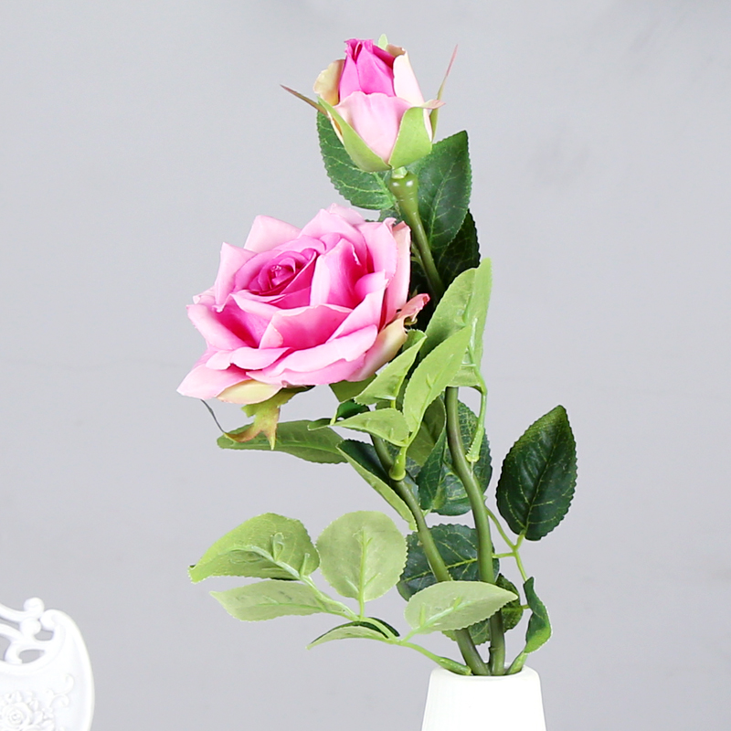 Artificial flower simulation flower living room tea table set TV cabinet Paris rose bouquets for valentine&#039;s day gifts.