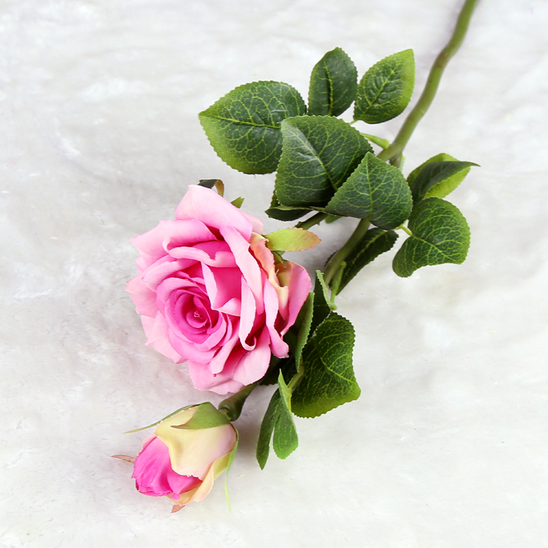 Artificial flower simulation flower living room tea table set TV cabinet Paris rose bouquets for valentine&#039;s day gifts.