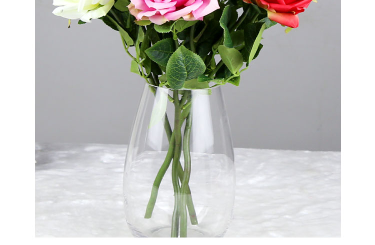 Artificial flower simulation flower living room tea table set TV cabinet Paris rose bouquets for valentine's day gifts.