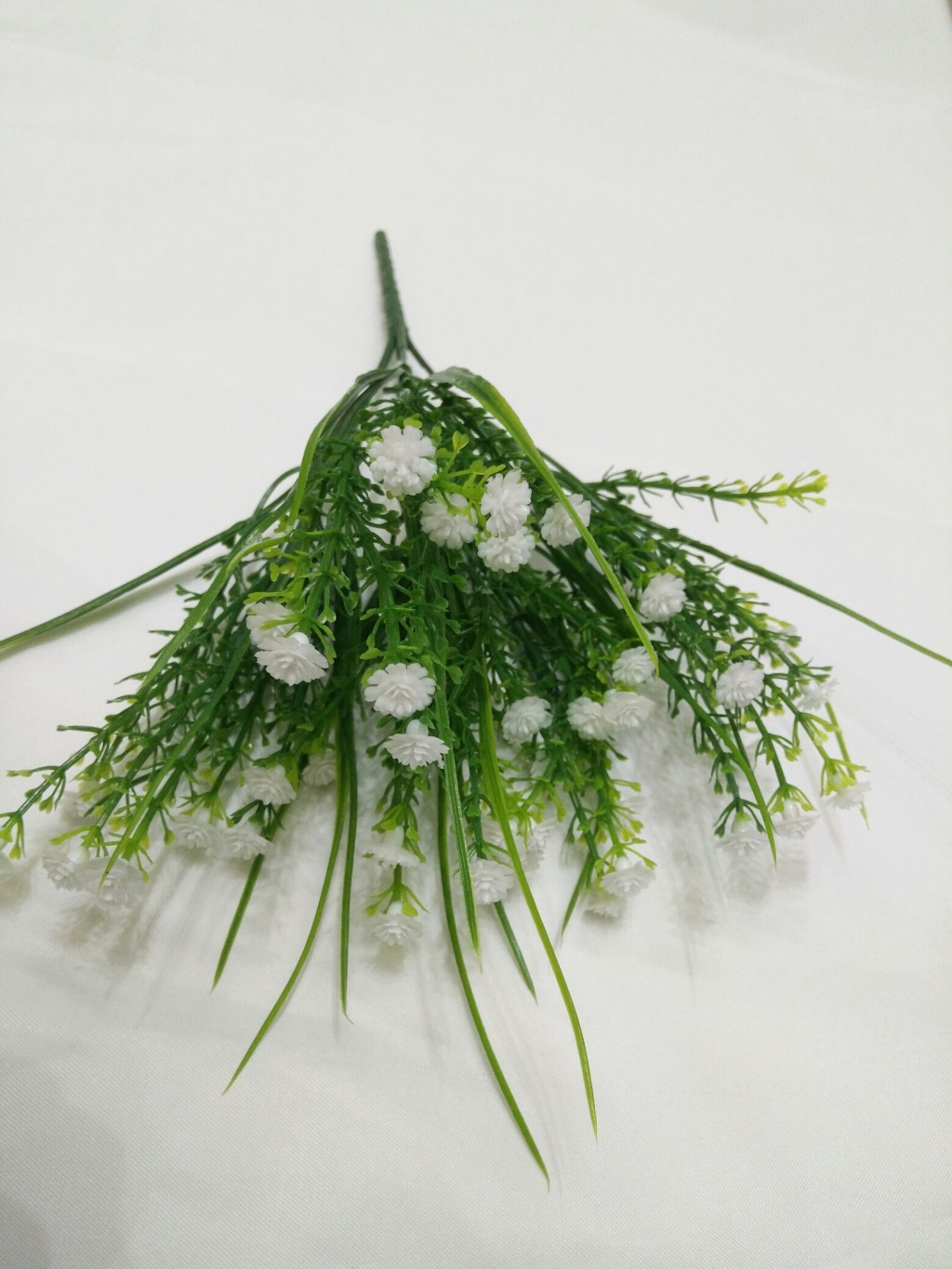 Spring Grass Starry Artificial Flower Artificial Flowers Fake Flower and Plastic Flower Artificial Water Grass Green Plant Indoor and Outdoor Landscape Fence