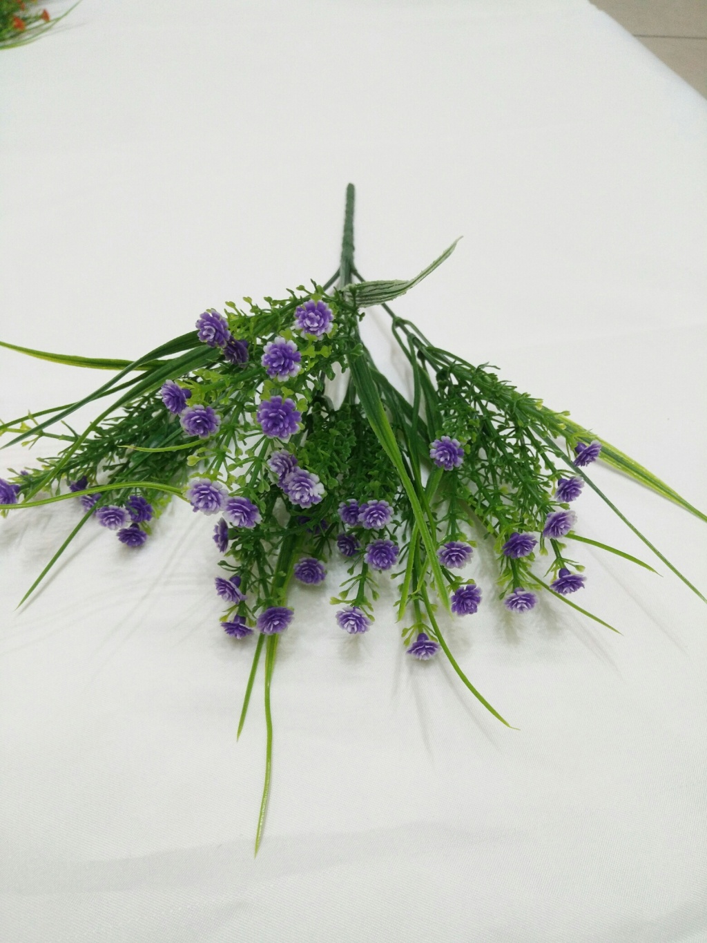 Spring Grass Starry Artificial Flower Artificial Flowers Fake Flower and Plastic Flower Artificial Water Grass Green Plant Indoor and Outdoor Landscape Fence