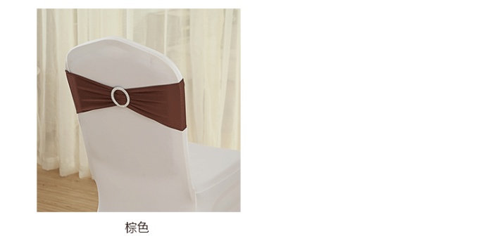 Free line type bowknot belt buckle elastic band set decoration wedding flower chair chair