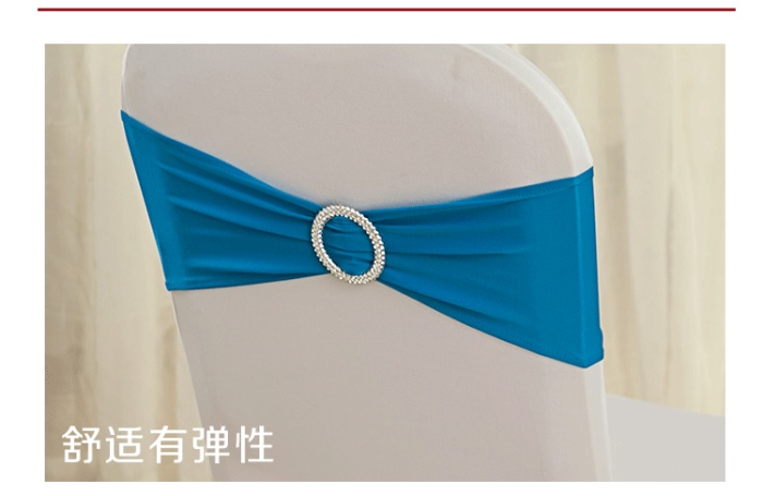 Free line type bowknot belt buckle elastic band set decoration wedding flower chair chair
