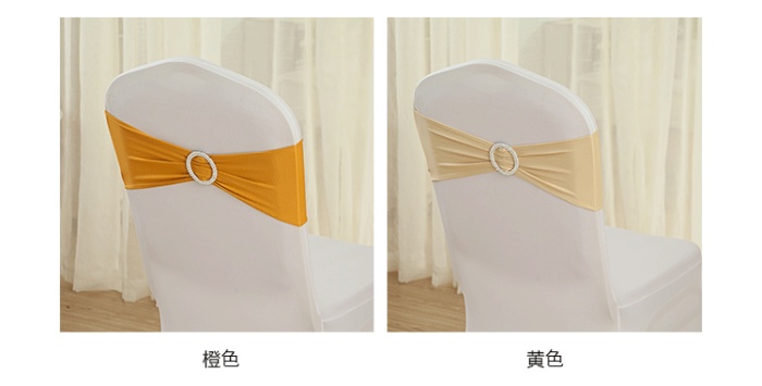 Free line type bowknot belt buckle elastic band set decoration wedding flower chair chair