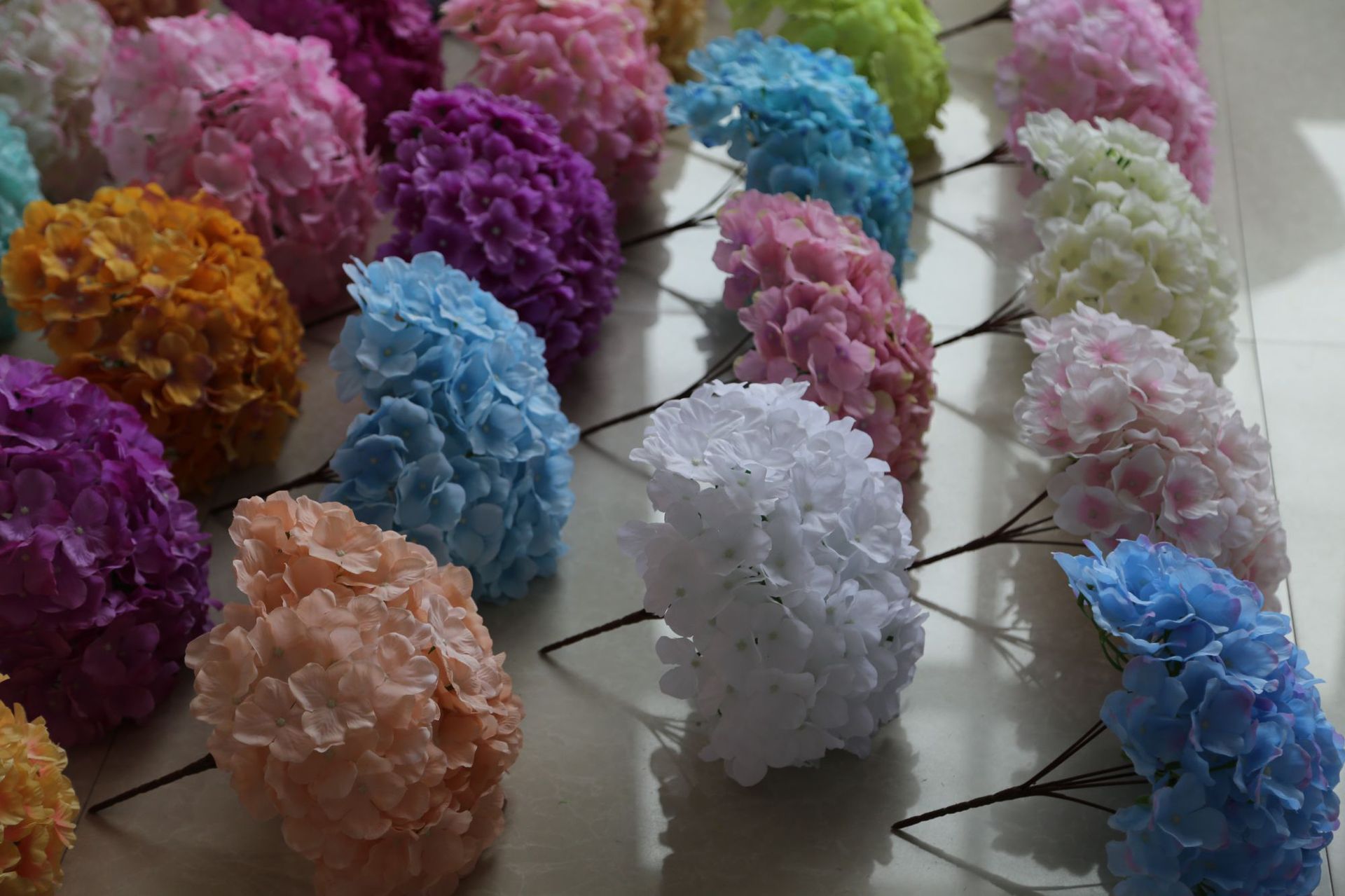 Simulated Pincushion Head Silk Flower Decorative Flower Wholesale European Wedding Flower Arch Flower Wall Flower Delivery 37 Colors