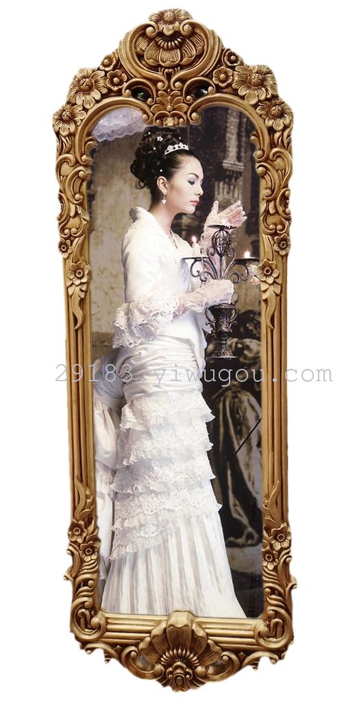 Luxury retro european-style dressing mirror dressing mirror high-grade full-body dressing mirror classic art mirror