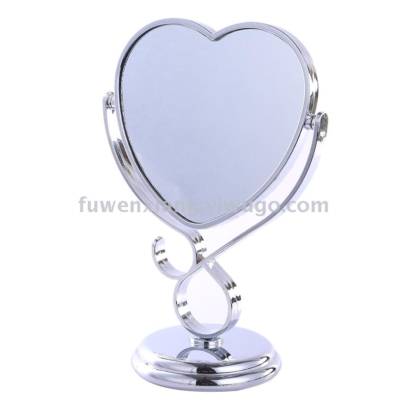 Mirror desktop home mirror high definition dressing mirror plating hook edge care mirror