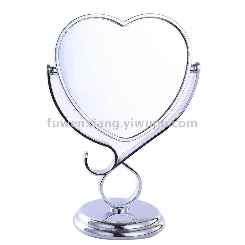 Mirror desktop home mirror high definition dressing mirror plating hook edge care mirror