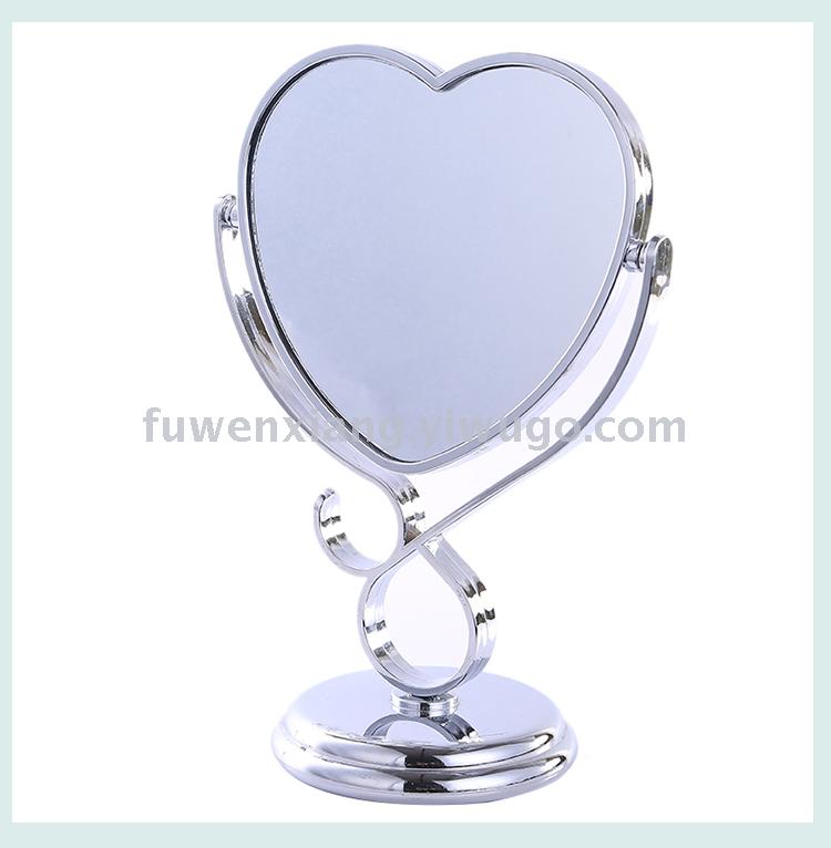 Mirror desktop home mirror high definition dressing mirror plating hook edge care mirror