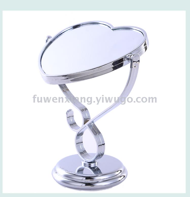 Mirror desktop home mirror high definition dressing mirror plating hook edge care mirror