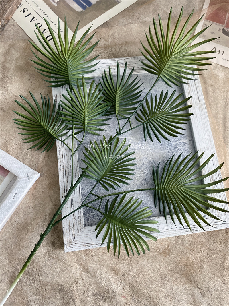 [Green Series ① Link] Spray Color Two-Color Wedding Flower Leaf Material Artificial Flower Mori Style Plastic Green Plant Embellishment