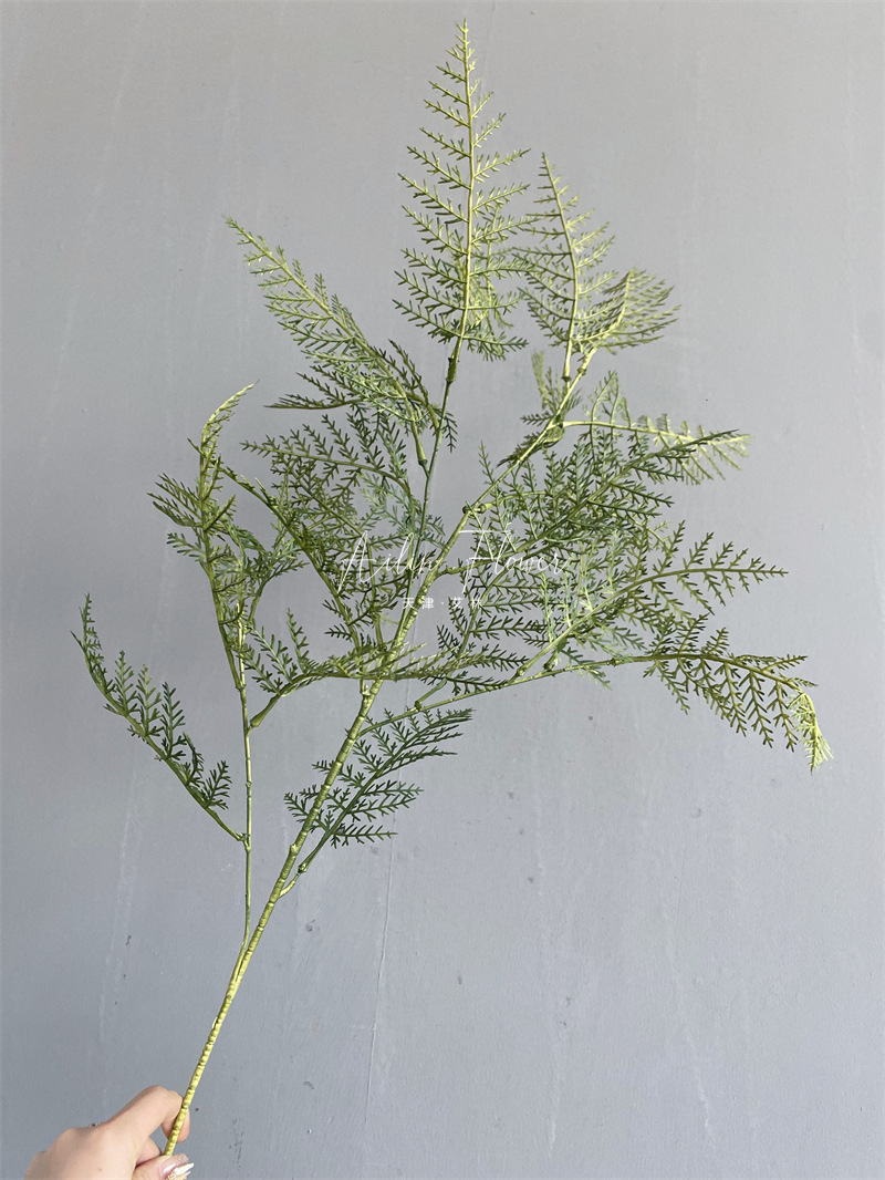 [Green Series ① Link] Spray Color Two-Color Wedding Flower Leaf Material Artificial Flower Mori Style Plastic Green Plant Embellishment