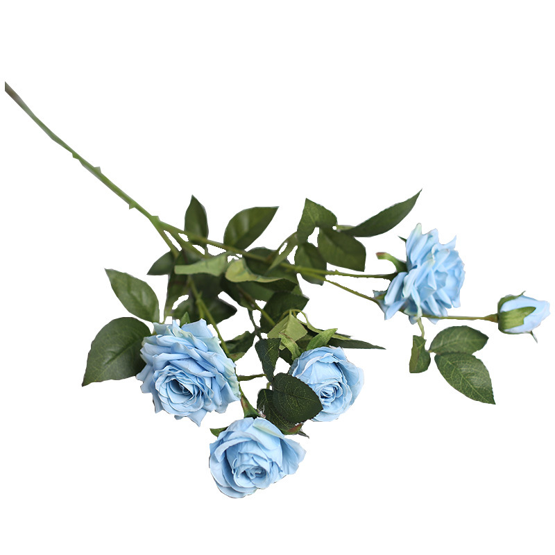 New Artificial 5-Corner Rose Multi-Layer Petals Silk Flower Home Hotel Floral Decorations Flower Decorations Wedding Flower Arrangement