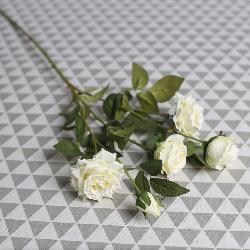 New Artificial 5-Corner Rose Multi-Layer Petals Silk Flower Home Hotel Floral Decorations Flower Decorations Wedding Flower Arrangement