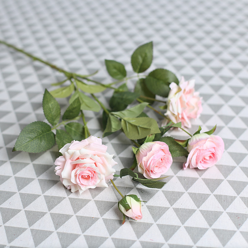 New Artificial 5-Corner Rose Multi-Layer Petals Silk Flower Home Hotel Floral Decorations Flower Decorations Wedding Flower Arrangement