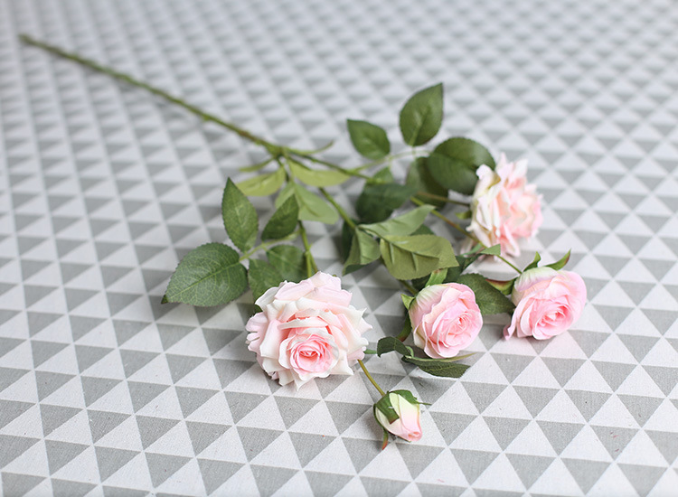 New Artificial 5-Corner Rose Multi-Layer Petals Silk Flower Home Hotel Floral Decorations Flower Decorations Wedding Flower Arrangement