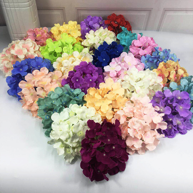 Artificial Flower Hydrangea Wedding Fake Silk Flower Wedding Flower Bouquet Headdress DIY Flower Shooting Props