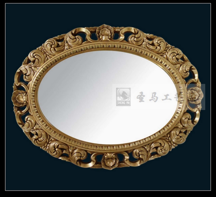 European-Style Carved High-End Decorative Mirror Bathroom Mirror Dressing Mirror Full Body Full-Length Mirror Fireplace Hallway Mirror Beauty and Hairdressing Mirror