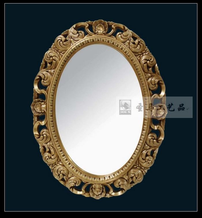 European-Style Carved High-End Decorative Mirror Bathroom Mirror Dressing Mirror Full Body Full-Length Mirror Fireplace Hallway Mirror Beauty and Hairdressing Mirror