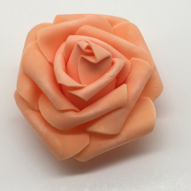Artificial Foam PE Rose Perianth Bouquet Floral Ball Lighting Chain Production Accessories Wedding Flower Shop 6-7cm Roses