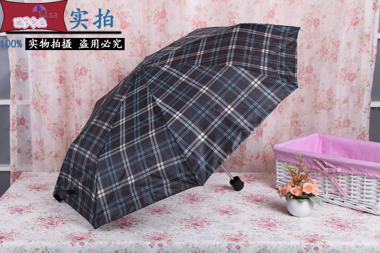 Super mini triple folding umbrella for the outdoor grid adult umbrella factory direct sale